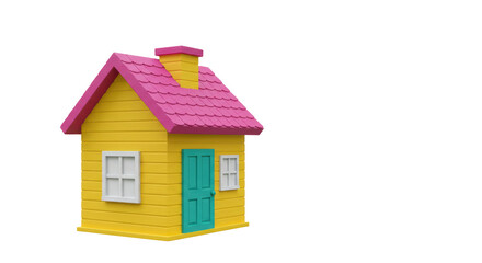Isolated Toy House