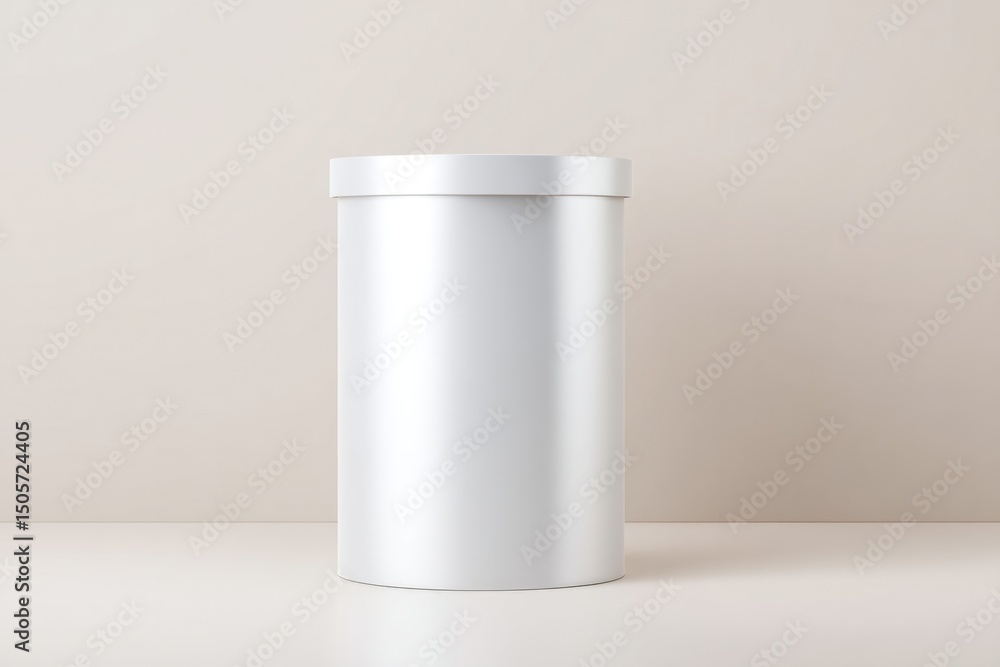 Poster minimalistic photo of empty podium with reflective surface set against neutral background for clean 
