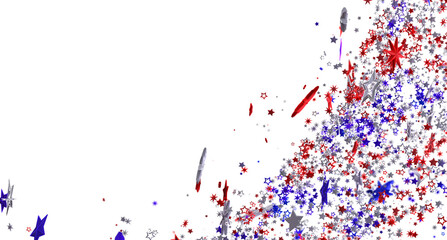 Celebrate Independence Day with this vibrant image of red, white, and blue stars.