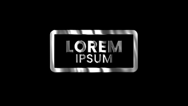 Shiny Expensive Silver Metal Title Intro