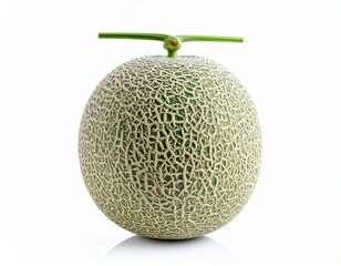 白背景に孤立した一個のメロン