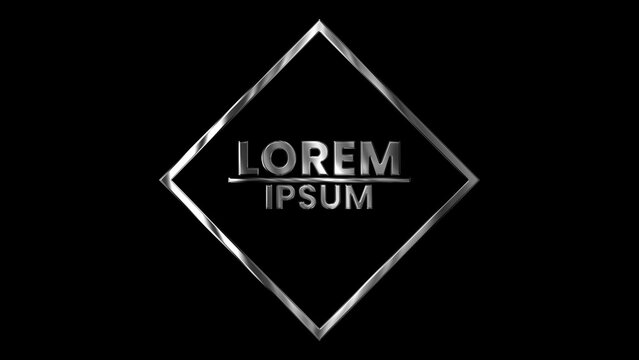 Shiny Reflective Silver Title Intro