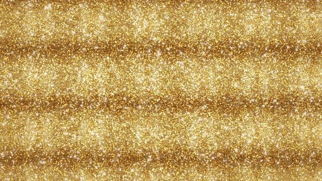 Shiny Golden Glitter Particles Animated Background