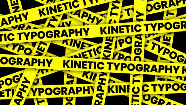 Police Tape Kinetic Typography Template