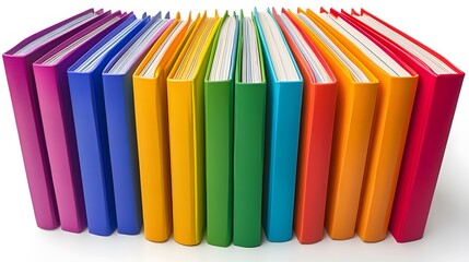 Obraz premium kids labeling folders and notebooks,