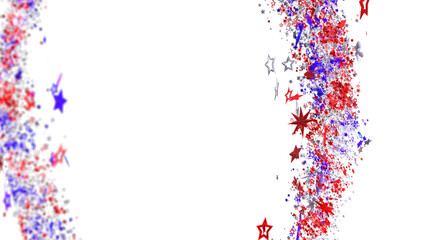 Red, white, and blue stars burst background perfect for Independence Day celebrations and more!