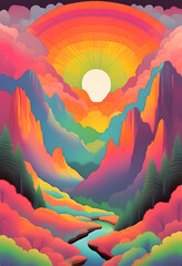 Towering mountains