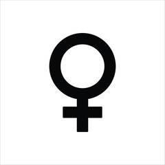 Fototapeta premium Female gender icon. Vector illustration for web design. Isolated on white background.