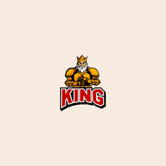 King icon flat vector design. 
