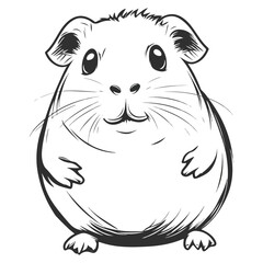 guinea pig, animal, vector, transparent background, mammal, nature, cute, zoo, pet, isolated, rodent, cavy, furry, guinea-pig, cavia, adorable, small, fluffy