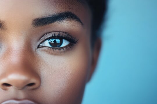 Vision Correction Concept Close-Up person eyes