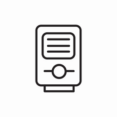 intercom speaker button icon vector sign