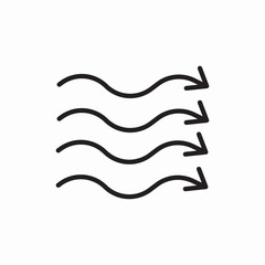 wind arrows icon vector sign