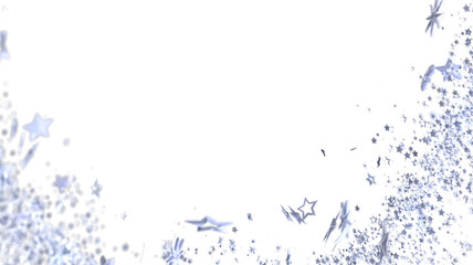 Elegant silver stars on white. Perfect for holidays, celebrations, and dreamy designs.