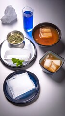 Creative Food Presentation with Ice Cubes