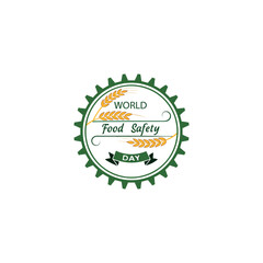 World food safety day vector celebrating worldwide on 7th June every year 