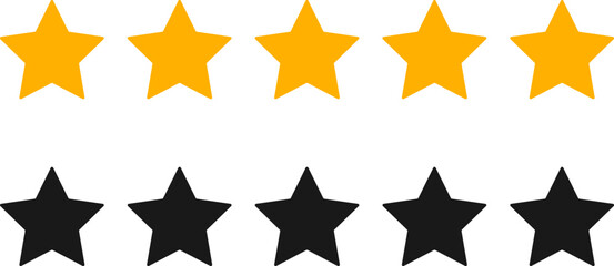 Obraz premium Star icon. star rating. glowing light. Star shine sparkle sign. customer rating symbols