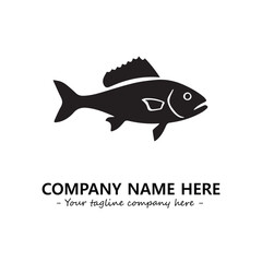 Fish logo company design vector illustration