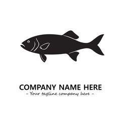 Fish logo company design vector illustration