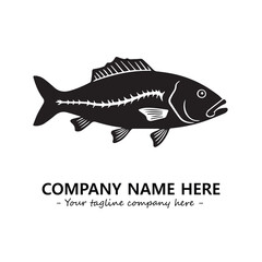 Fish logo company design vector illustration