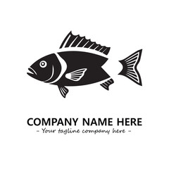 Fish logo company design vector illustration
