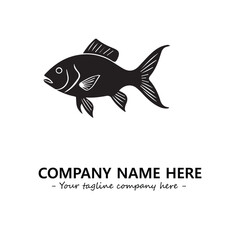 Fish logo company design vector illustration