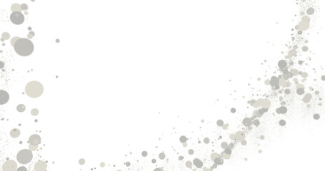 Abstract White Dots on Black Background