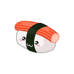 Kawaii Crab Stick Sushi © Wau Wonder Creative