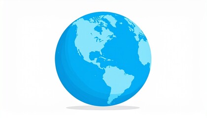 globe on white background