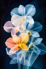 xray illustration of flowers