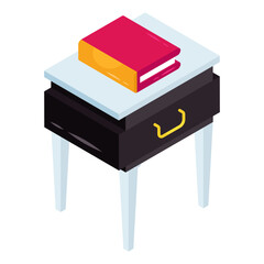 An icon design of book table