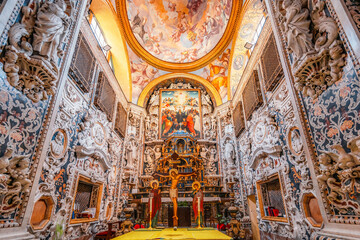Obraz premium Chiesa Santa Maria dell Ammiraglio or Chiesa della Martorana in Palermo, Sicily, Italy