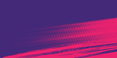 Halftone dots red and blue color pattern gradient grunge texture background. Dot pop art comic sport style vector illustration. grunge vector dots . eps 10
