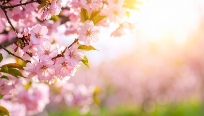 Obraz premium pink flowers in spring