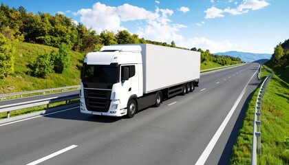 truck on the highway