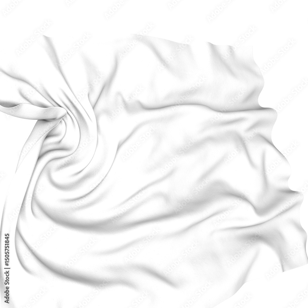Aufkleber Close up of a white liquid splash, creating a wave-like texture.