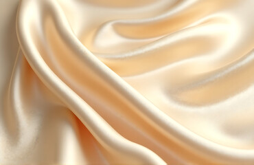 luxury background features silky shiny soft golden beige silk satin subtle creases sophisticated design