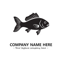 Fish logo company design vector illustration