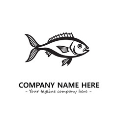 Fish logo company design vector illustration