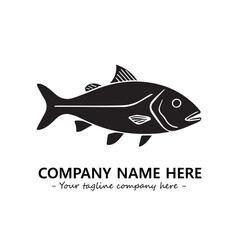Fish logo company design vector illustration