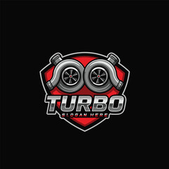 turbo automotive repair logo template