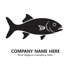Fish logo company design vector illustration