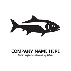 Fish logo company design vector illustration