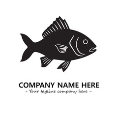Fish logo company design vector illustration