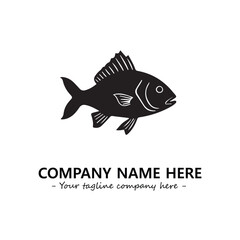 Fish logo company design vector illustration