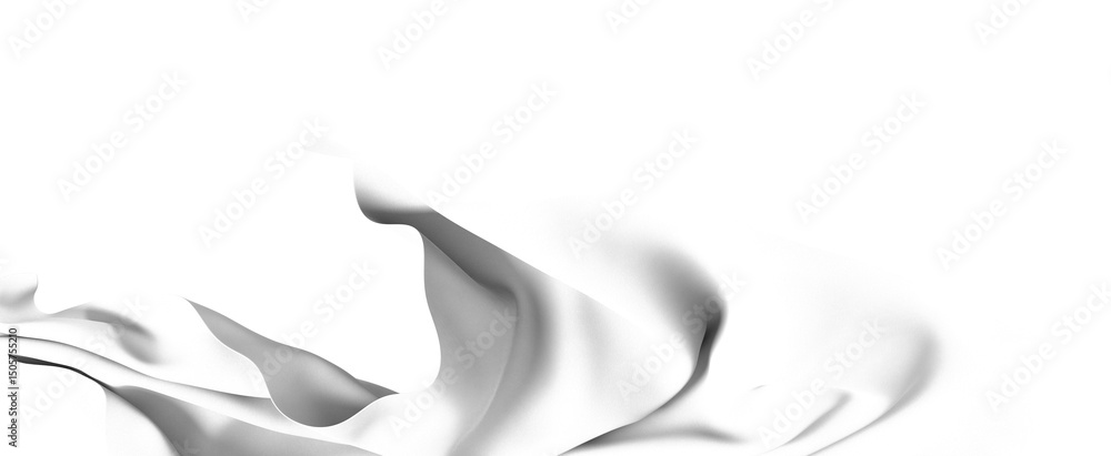 Aufkleber close up of a white liquid splash, creating a wave-like texture.
