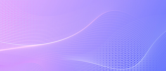 Pastel abstract background with wavy lines and soft purple gradients