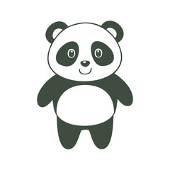 Adorable cartoon panda bear illustration cute animal
