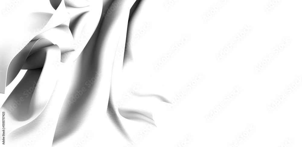 Aufkleber close up of a white liquid splash, creating a wave-like texture.