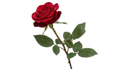 Fototapeta premium Isolated red rose